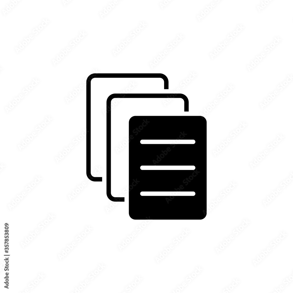 paper icon glyph style design paper icon glyph style design