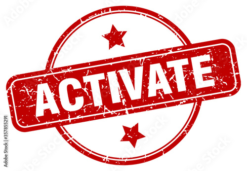 activate grunge stamp. activate round vintage stamp