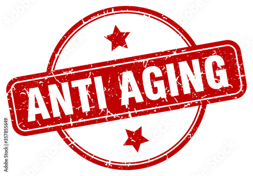 anti aging grunge stamp. anti aging round vintage stamp