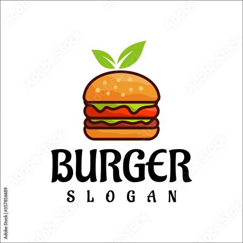 Burger Logo Design Vector  Fast Food  Restaurant And Cafe Symbol