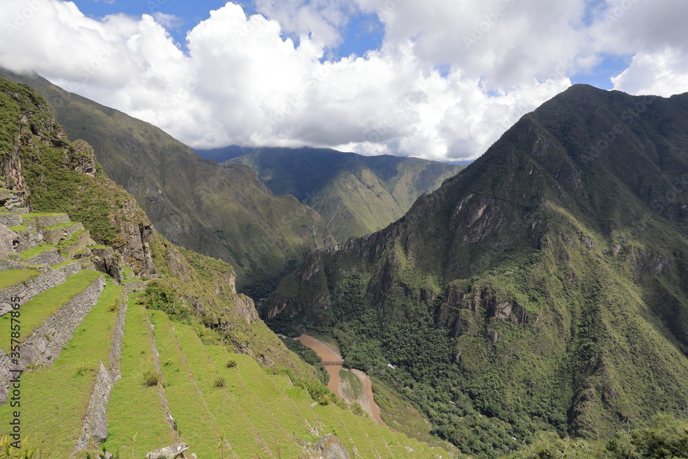 The Machu Picchu in the Peru