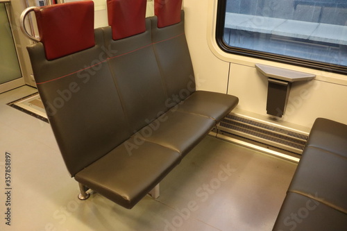 belarusian train wagon interior with seats