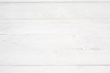 White wood texture background. Top view surface of the table to shoot flat lay.