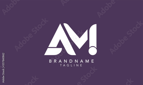 Alphabet letters Initials Monogram logo AMI, AM, MI  photo