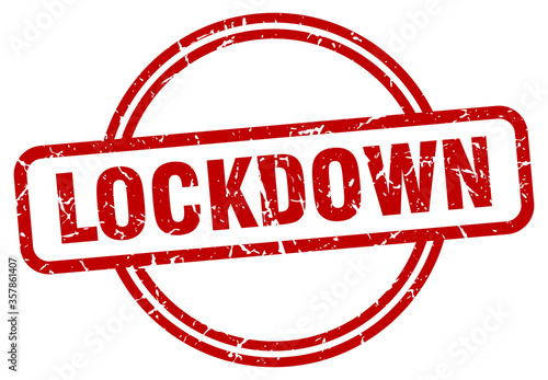 lockdown grunge stamp. lockdown round vintage stamp