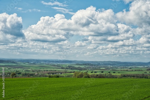 Panorama Blick ins Coburger Land Oberfranken Deutschland