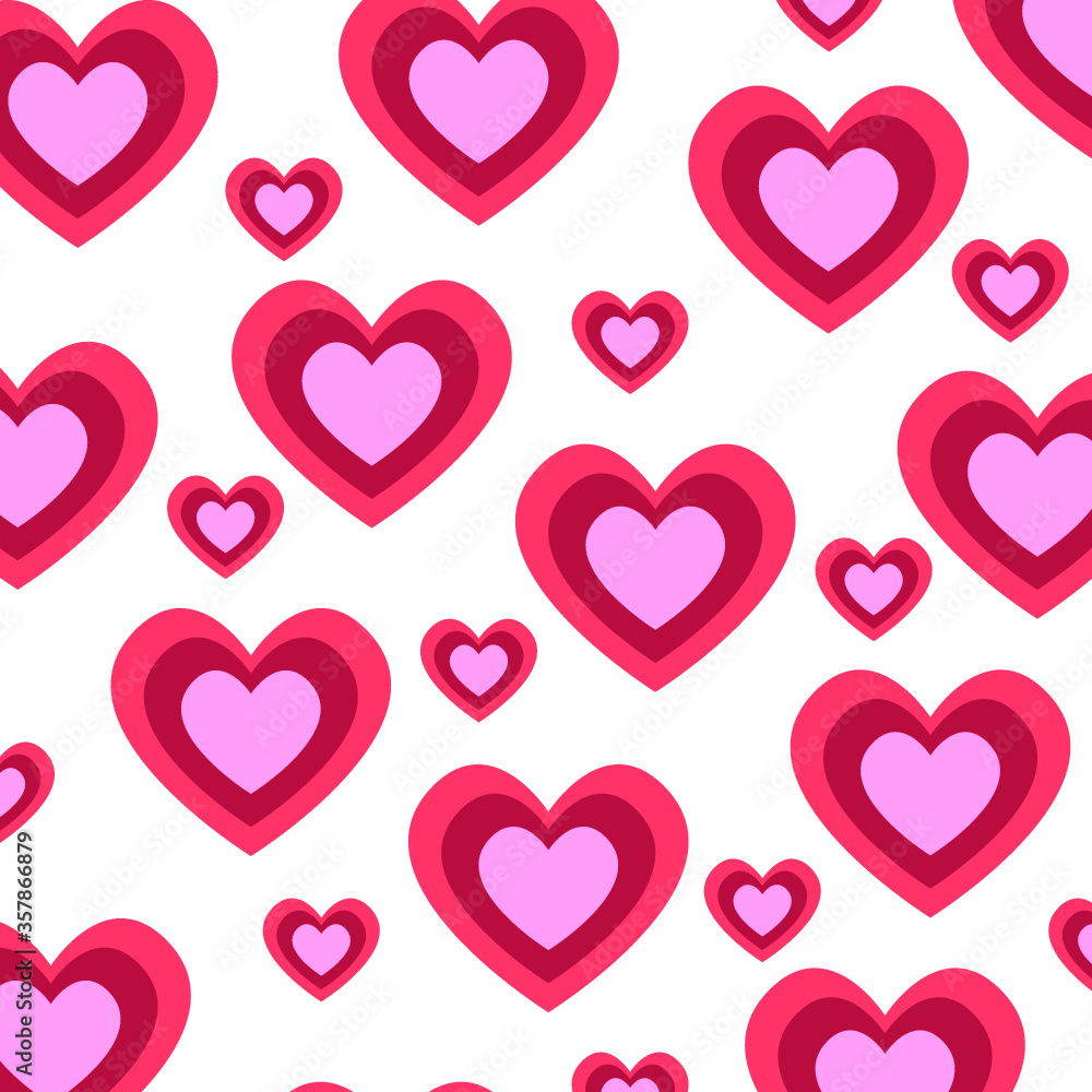 seamless pattern with hearts