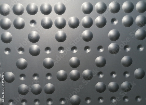 Abstract metal bubbles up close background texture