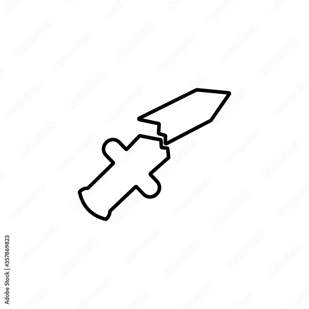 No knife sign. Weapon ban symbol. Forbidden sharp instruments, blades icon illustration. No knife sign. Weapon ban symbol. Forbidden sharp instruments, blades icon illustration.