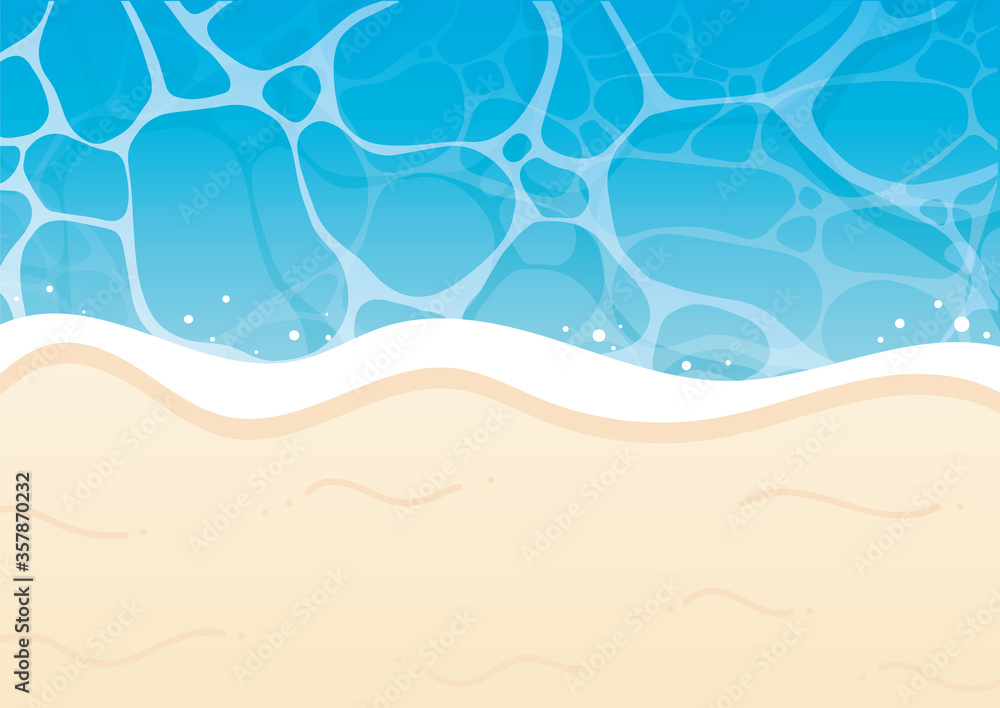 Vecteur Stock 夏 ビーチ 波 背景素材 砂浜 イラスト Adobe Stock Vecteur Stock 夏 ビーチ 波 背景素材 砂浜 イラスト Adobe Stock