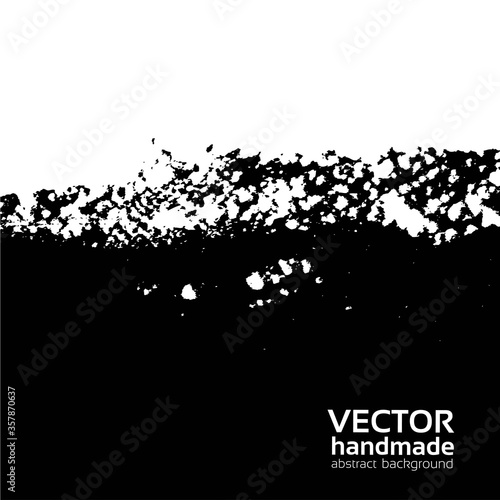Vector grunge edge paint isolated on a white background