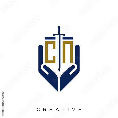 cn logo design vector 