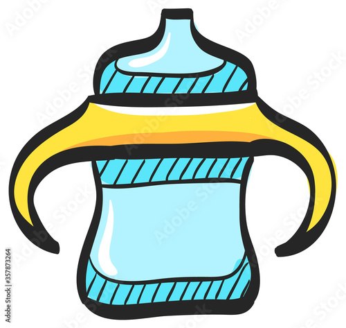 Color Sketch Icon Milk bottle