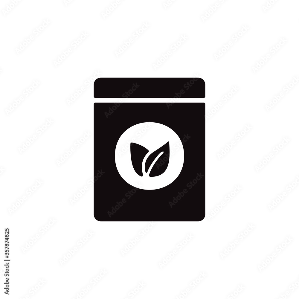 Herbal plants container. Natural medicine container icon in line design style. Herbal plants container. Natural medicine container icon in line design style.