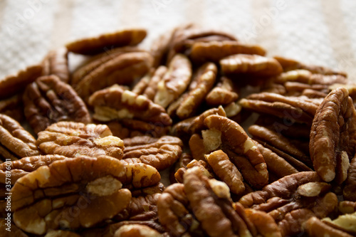Organic Pecan Nuts Close-Up
