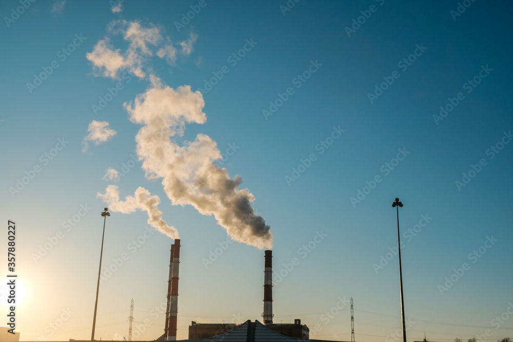 thick smoke belching from factory chimneys thick smoke belching from factory chimneys