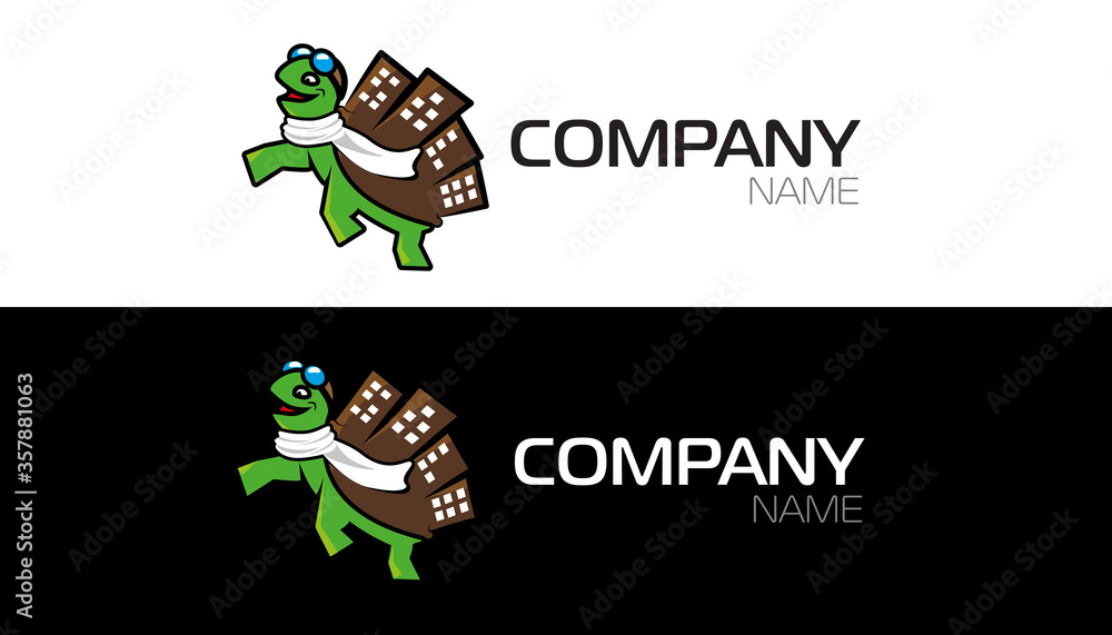 Turtle Logo, city, pilot, air, airline,  glasses, animal