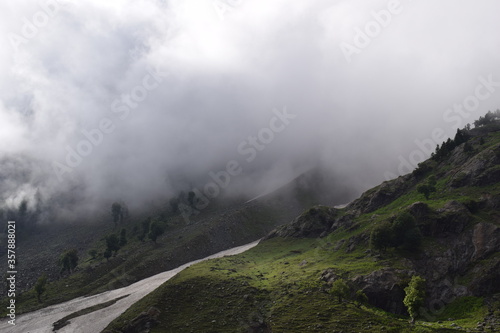 mist in the mountains