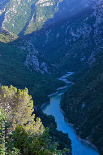 France, the Verdon river flows through the gorges