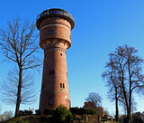  wieza cisnien zwana wierza wodna wybudowana w 1900 roku w gizycku w wojewodztwie warminsko mazurskim w polsce