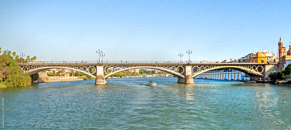 Fototapeta premium Triana bridge. Seville, Spain.
