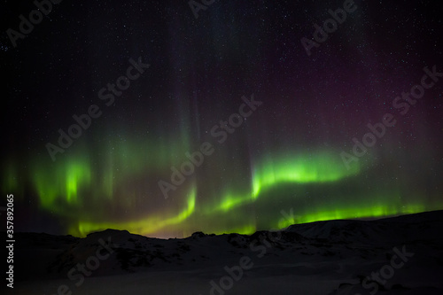 Polarlichter   ber Island