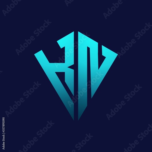 KN initial logo monogram designs modern templates