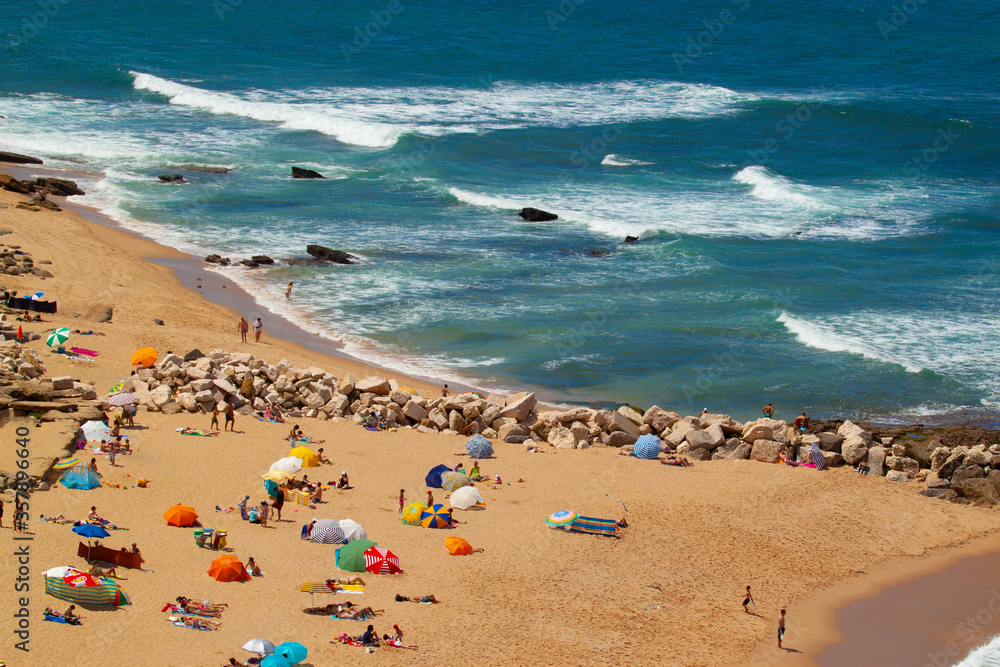 Cadiz beach in summer