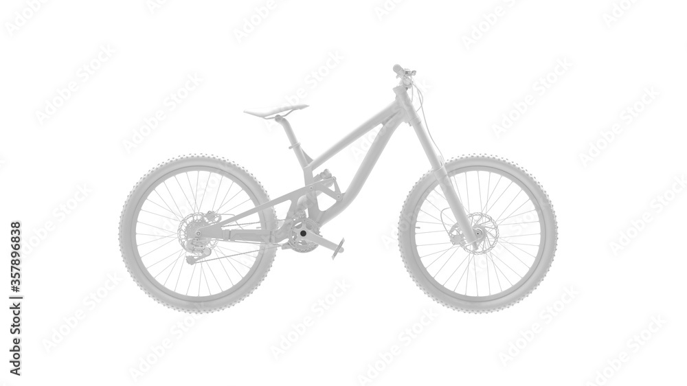 3D rendering of a mountain bike bicycle downhill wheel cycling cross 3D rendering of a mountain bike bicycle downhill wheel cycling cross