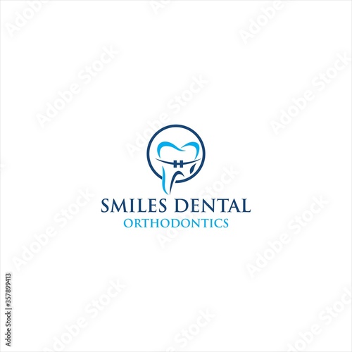 Dental Care Creative Concept Logo Design Template
