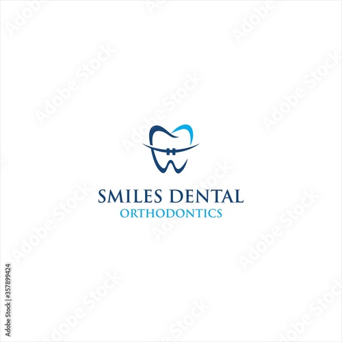 Dental Care Creative Concept Logo Design Template
