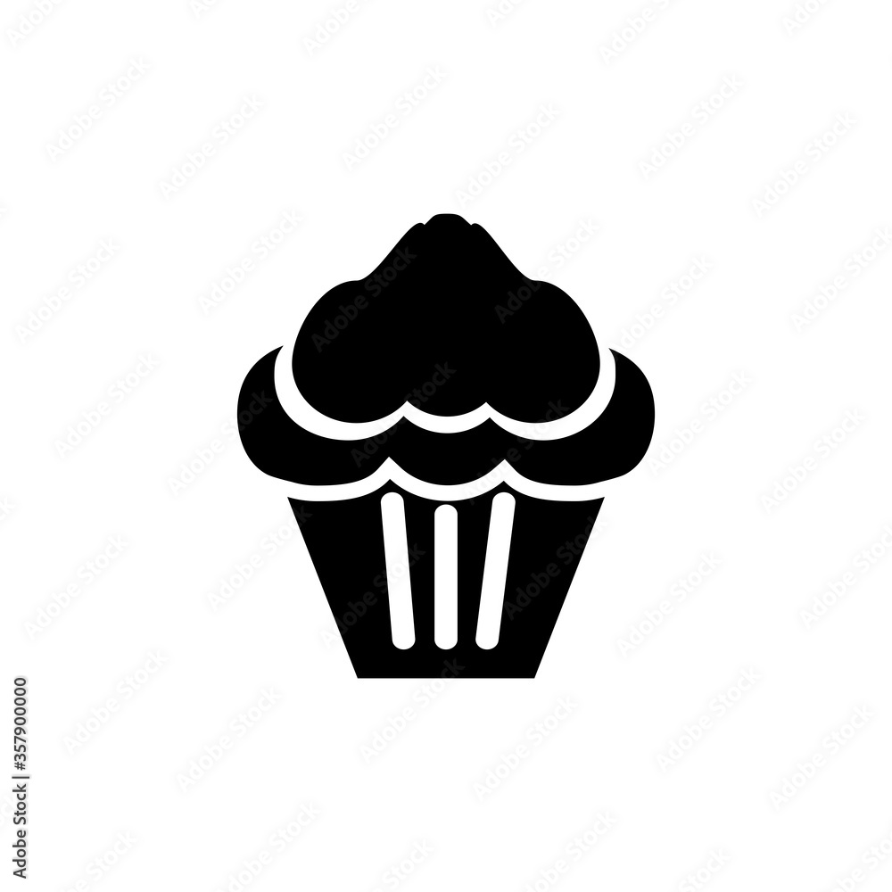 cupcake icon design vector template cupcake icon design vector template