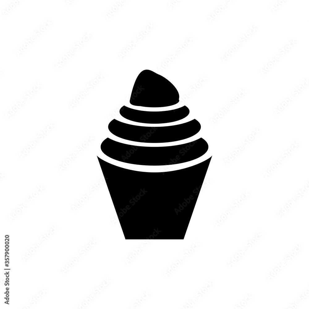 cupcake icon design vector template cupcake icon design vector template