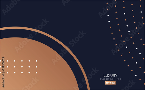 minimalist premium black abstract background banner design with circle dots and line,can be used in cover design, poster, flyer, book design, website backgrounds or advertising. vector illustration. photo