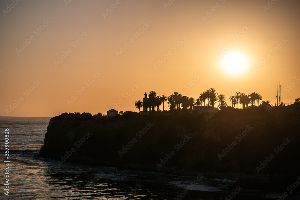 Sunset over the Pacific Ocean in Rancho Palos Verdes 