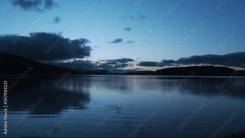 Spectacular sunset on lake. Golden light Spectacular sunset on lake. Golden light
