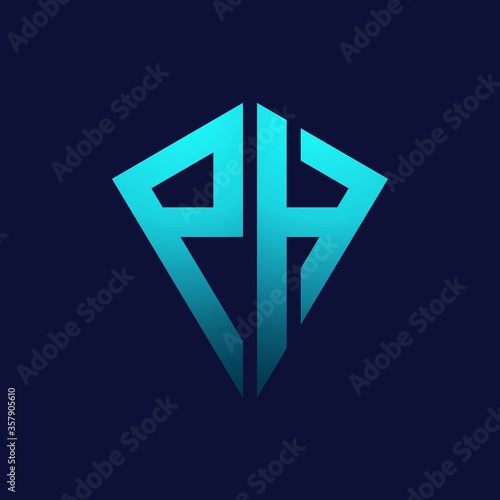 PH initial logo monogram designs modern templates