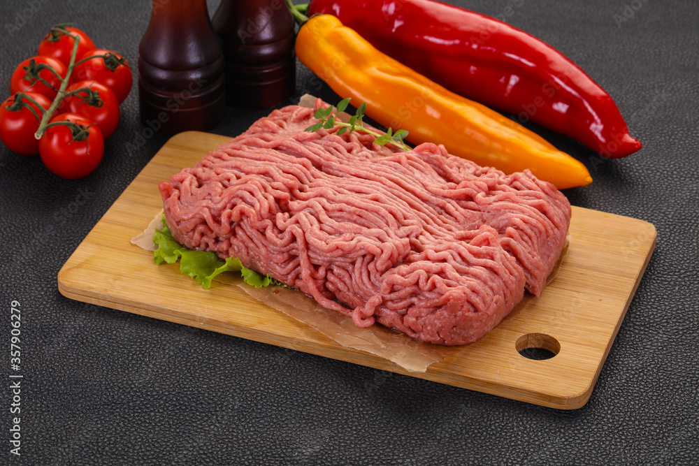 Raw turkey minced meat Raw turkey minced meat