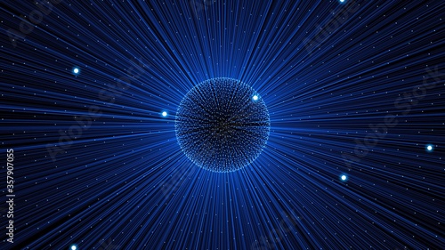 Digital technology background sphere random text on globe wallpapers  