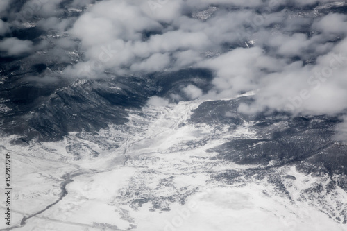 Landscape from flying