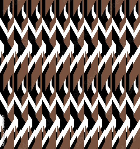 seamless geometric zig zag pattern print