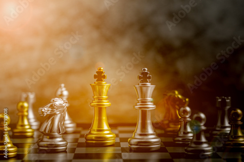 golden king chess standing encounter defeat enemies.