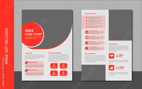 case study template with minimal design	