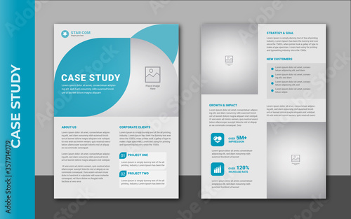 case study template with minimal design	