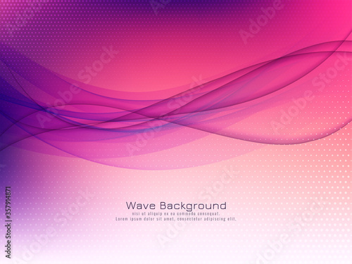 Modern purple wave background