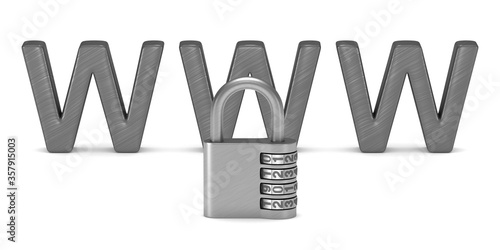 safety internet on white ba...