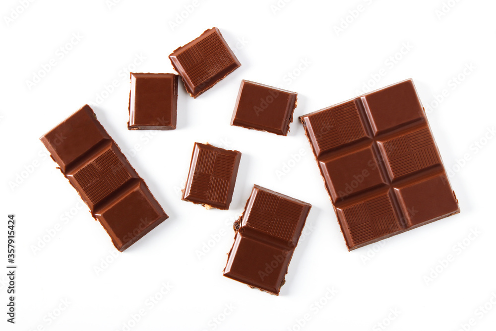 Pieces of chocolate Pieces of chocolate