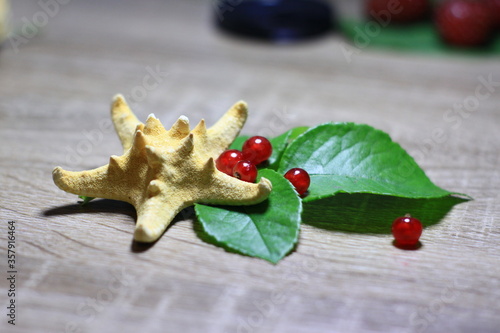 christmas decoration on the table
