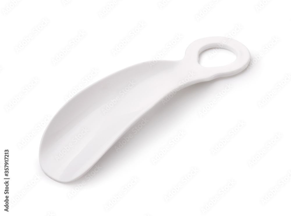 White plastic shoehorn White plastic shoehorn
