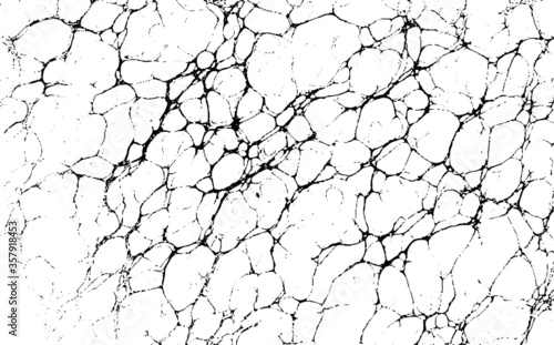 Scratched and Cracked Grunge Urban Background Texture Vector. Dust Overlay Distress Grainy Grungy Effect. Distressed Backdrop Vector Illustration. Isolated Black on White Background. EPS 10.